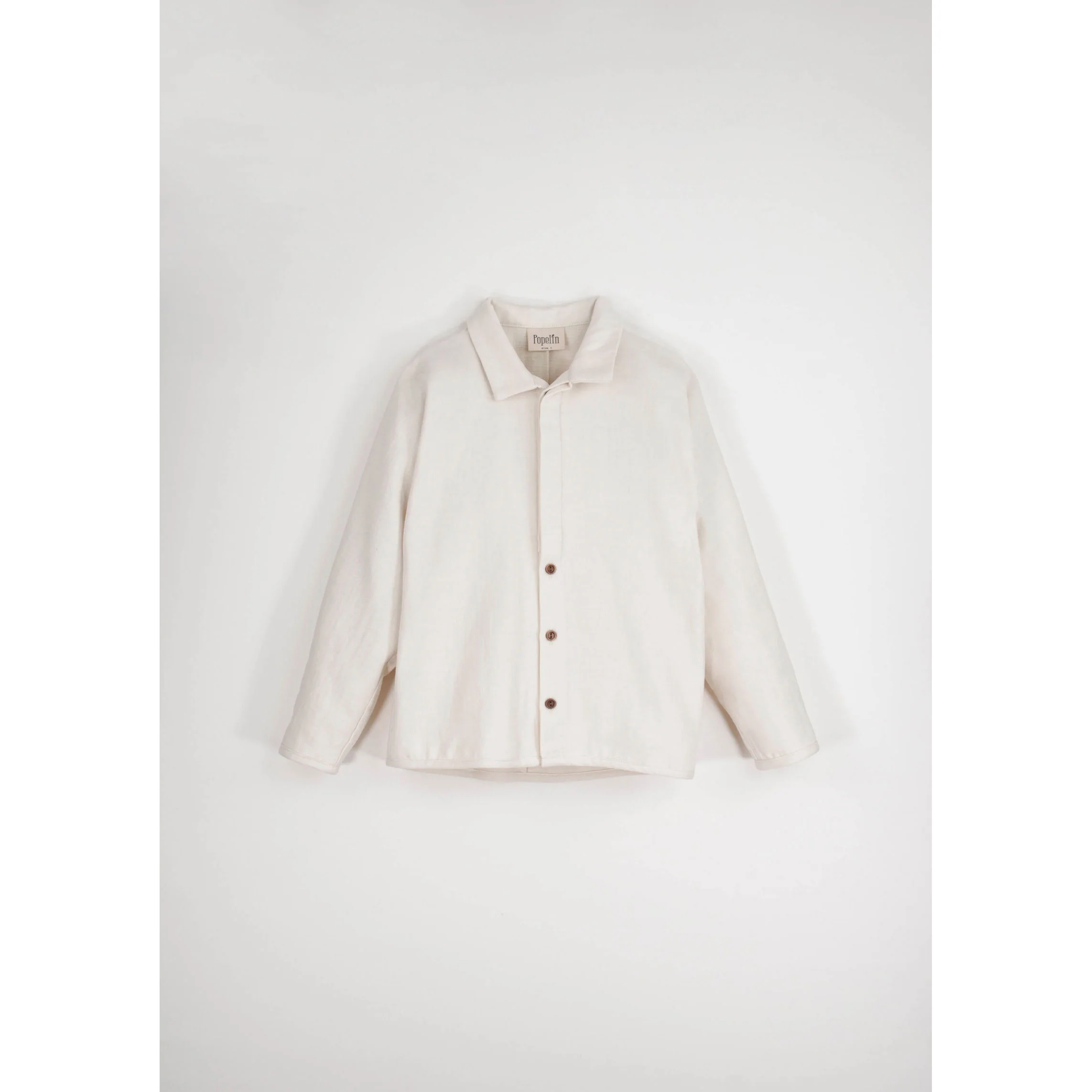 Popelin Off  White Button Down Shirt