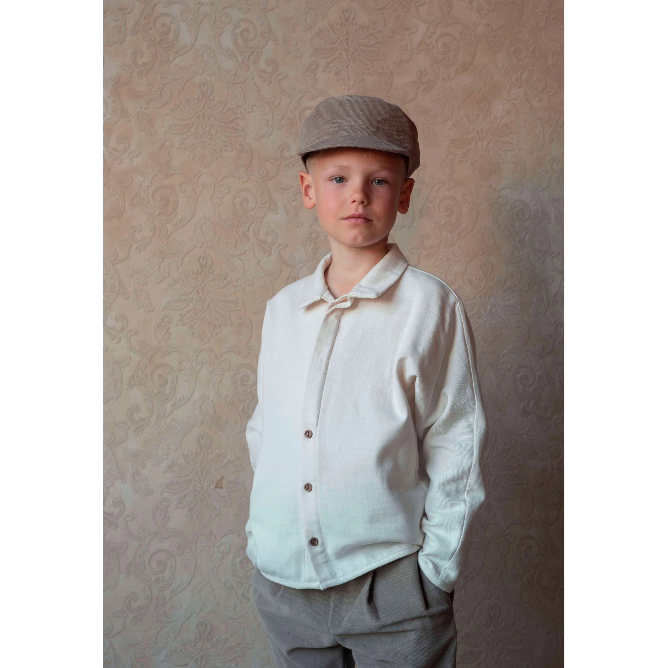Popelin Off  White Button Down Shirt - Image 2