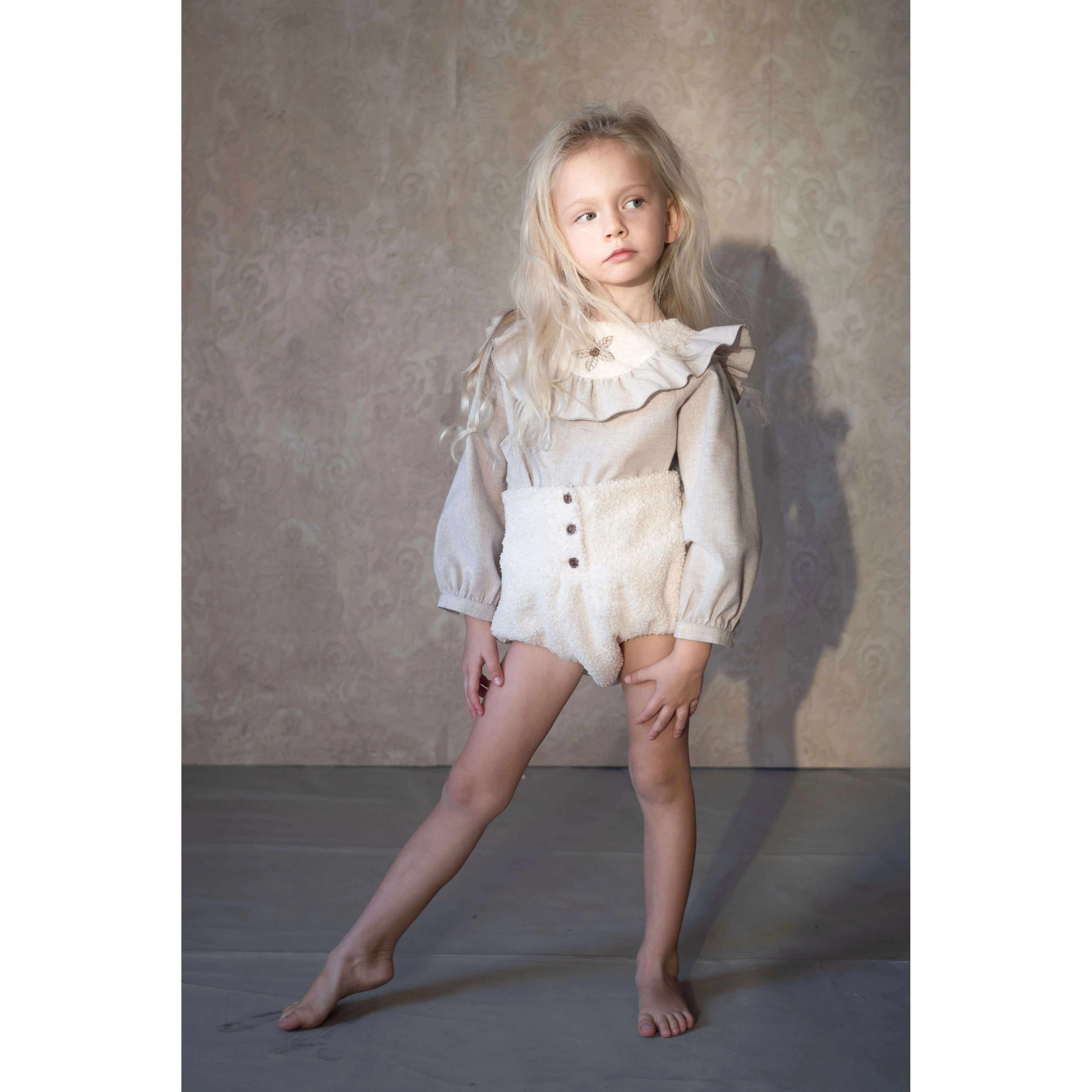 Popelin Off White Fleece Bloomer - Image 2