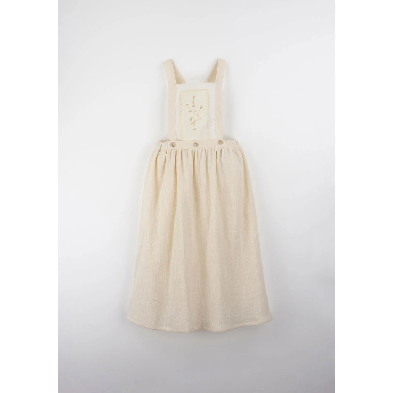 Popelin Off White Midi Embroidered Jumper