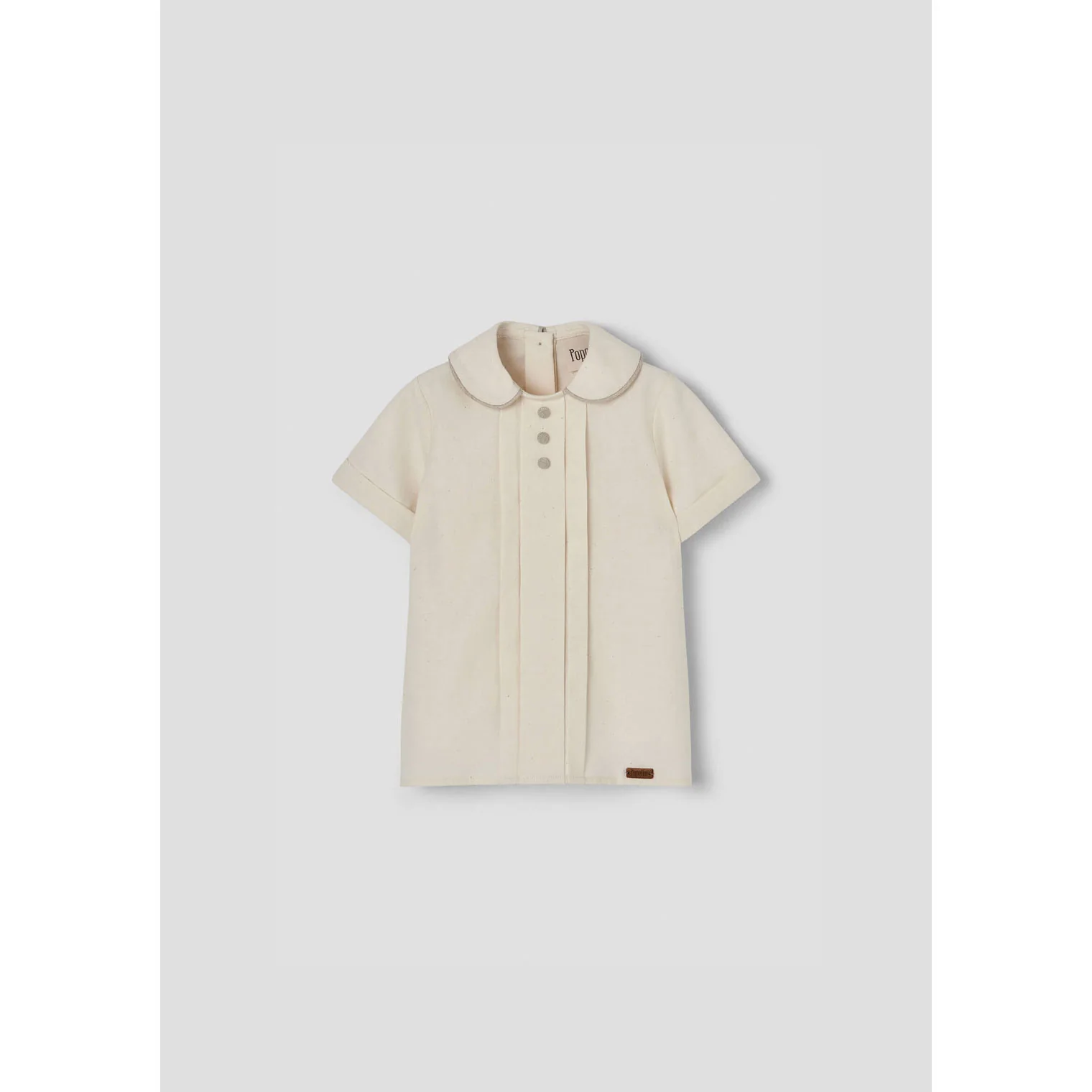 Popelin Off White Panel Shirt