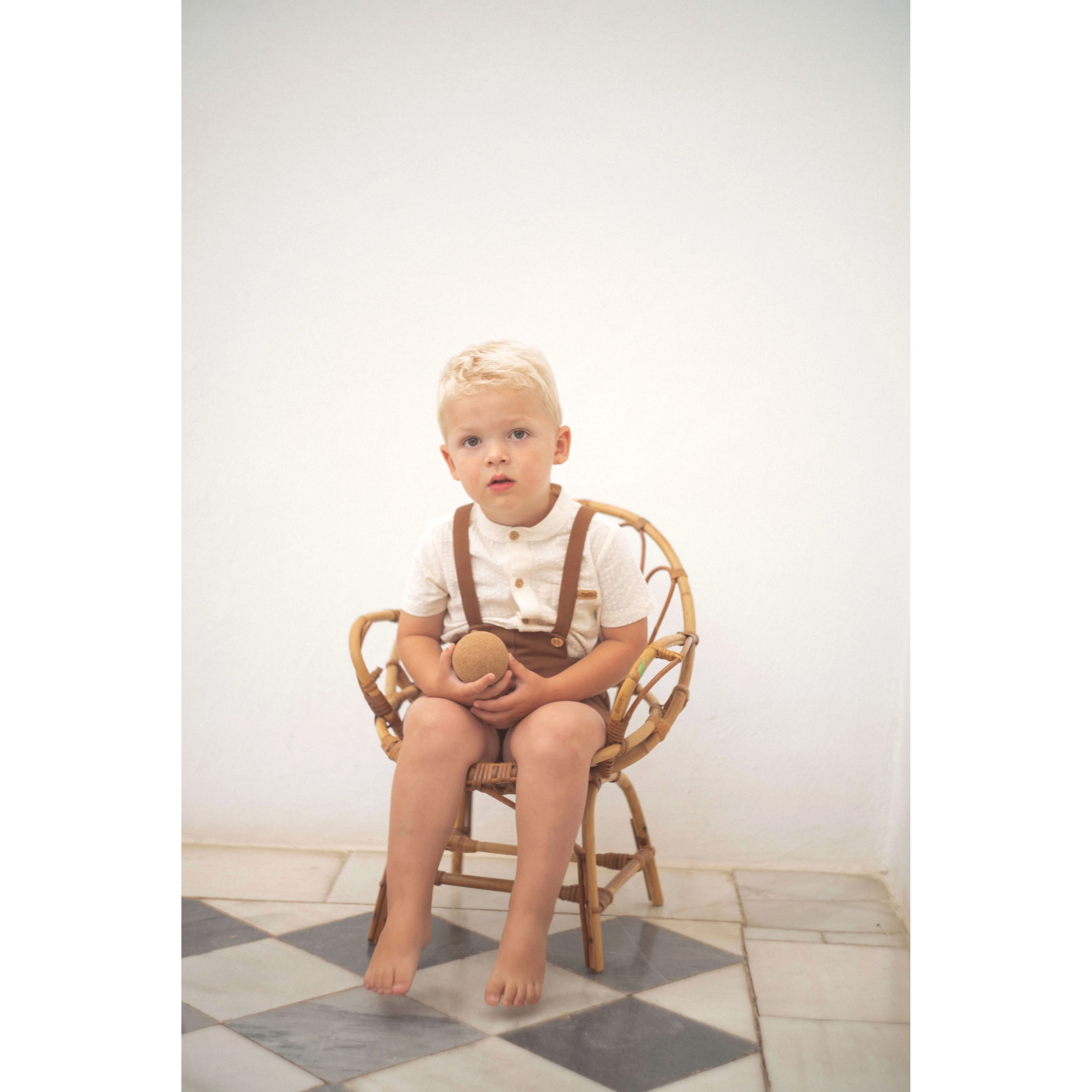 Popelin Off White Shirt Romper - Image 2