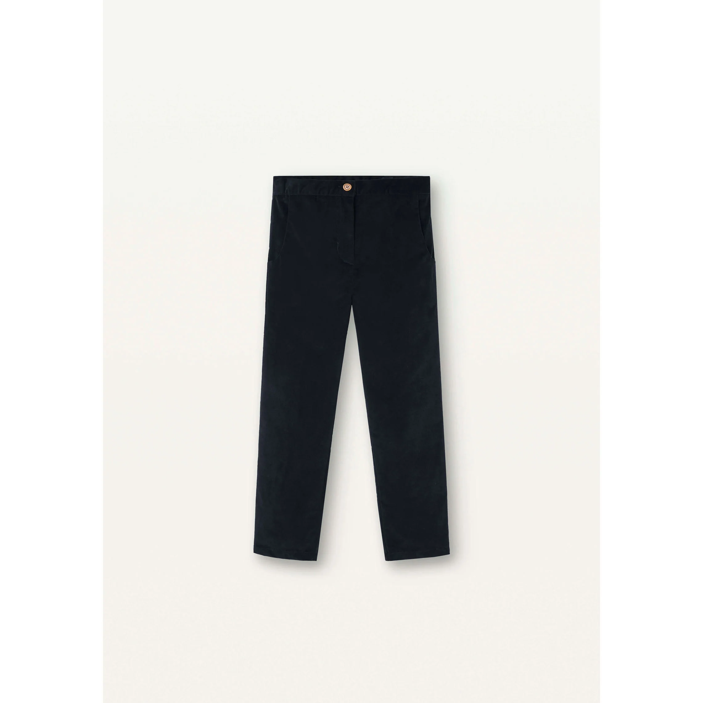 Popelin Black Velvet Trousers