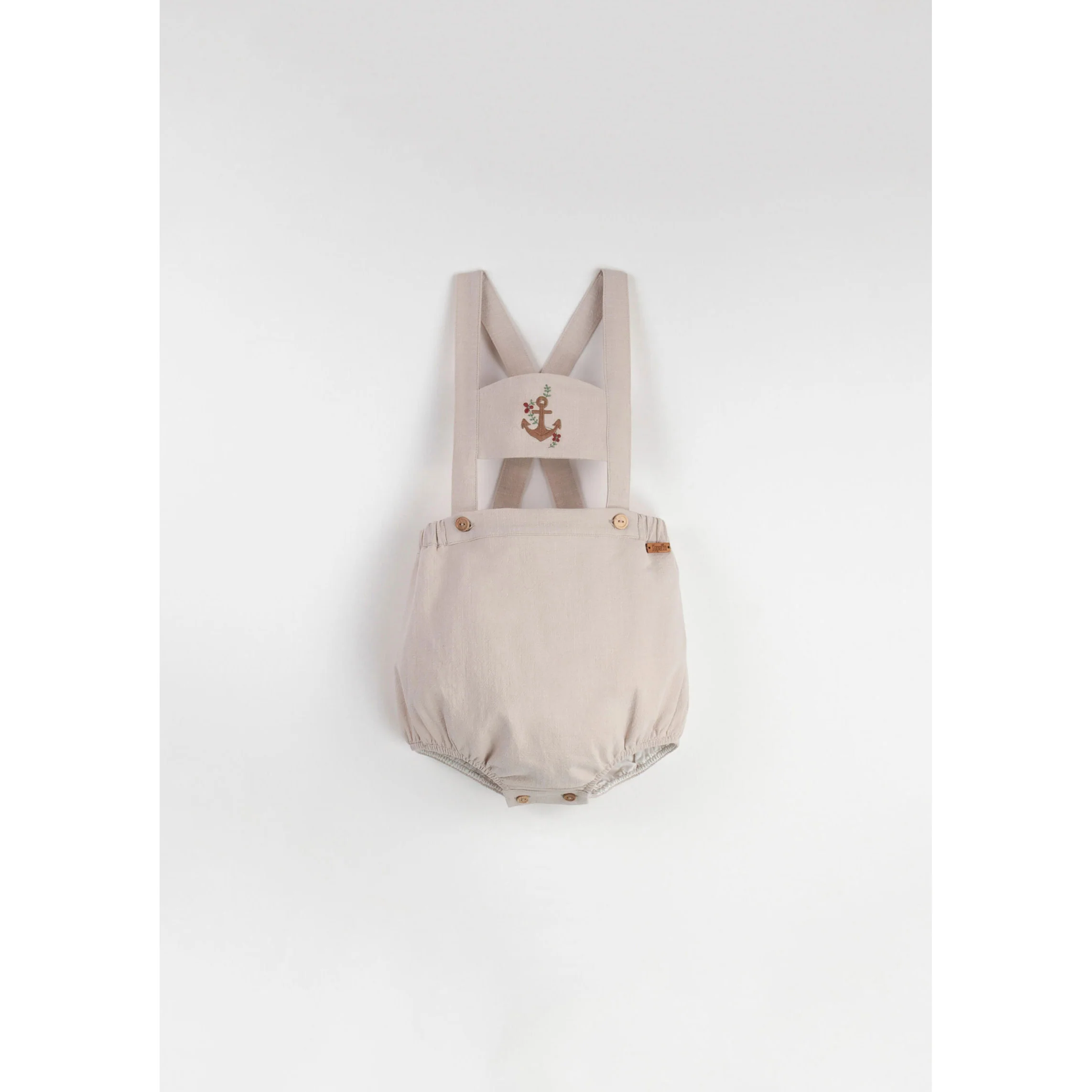 Popelin Sand Anchor Strap Dungarees
