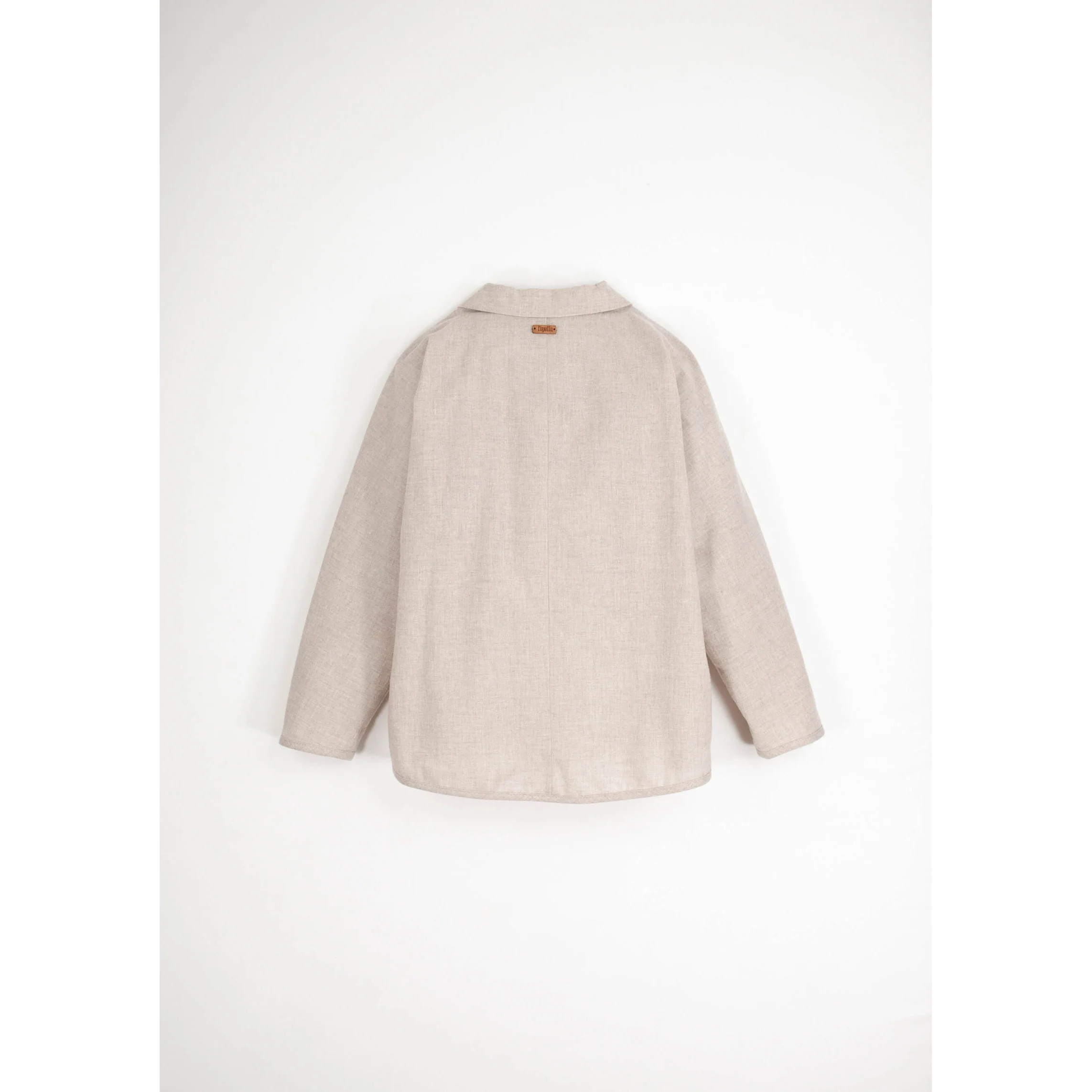 Popelin Sand Button Down Shirt - Image 3