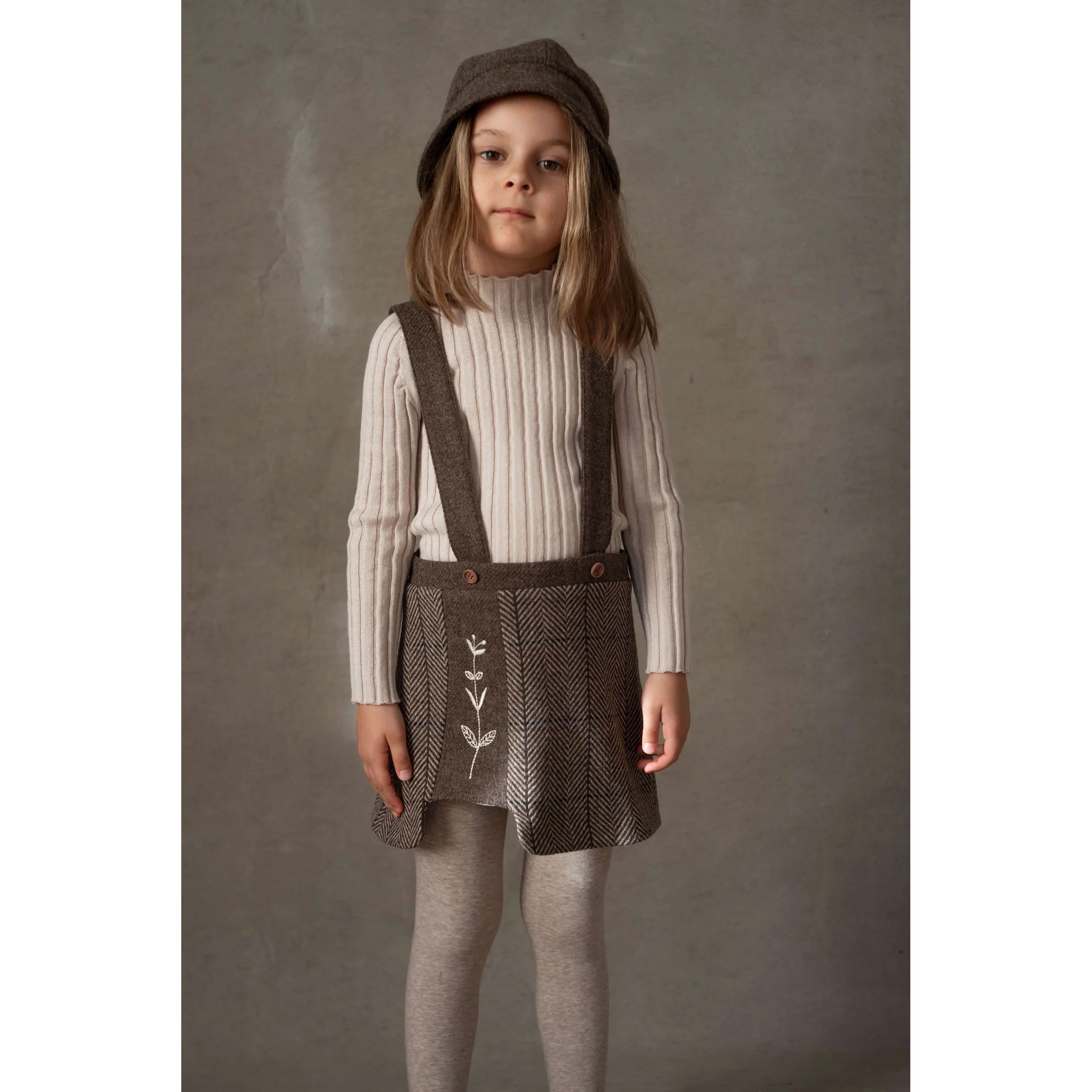 Popelin Sand Funnel Collar Rib Pullover - Image 3
