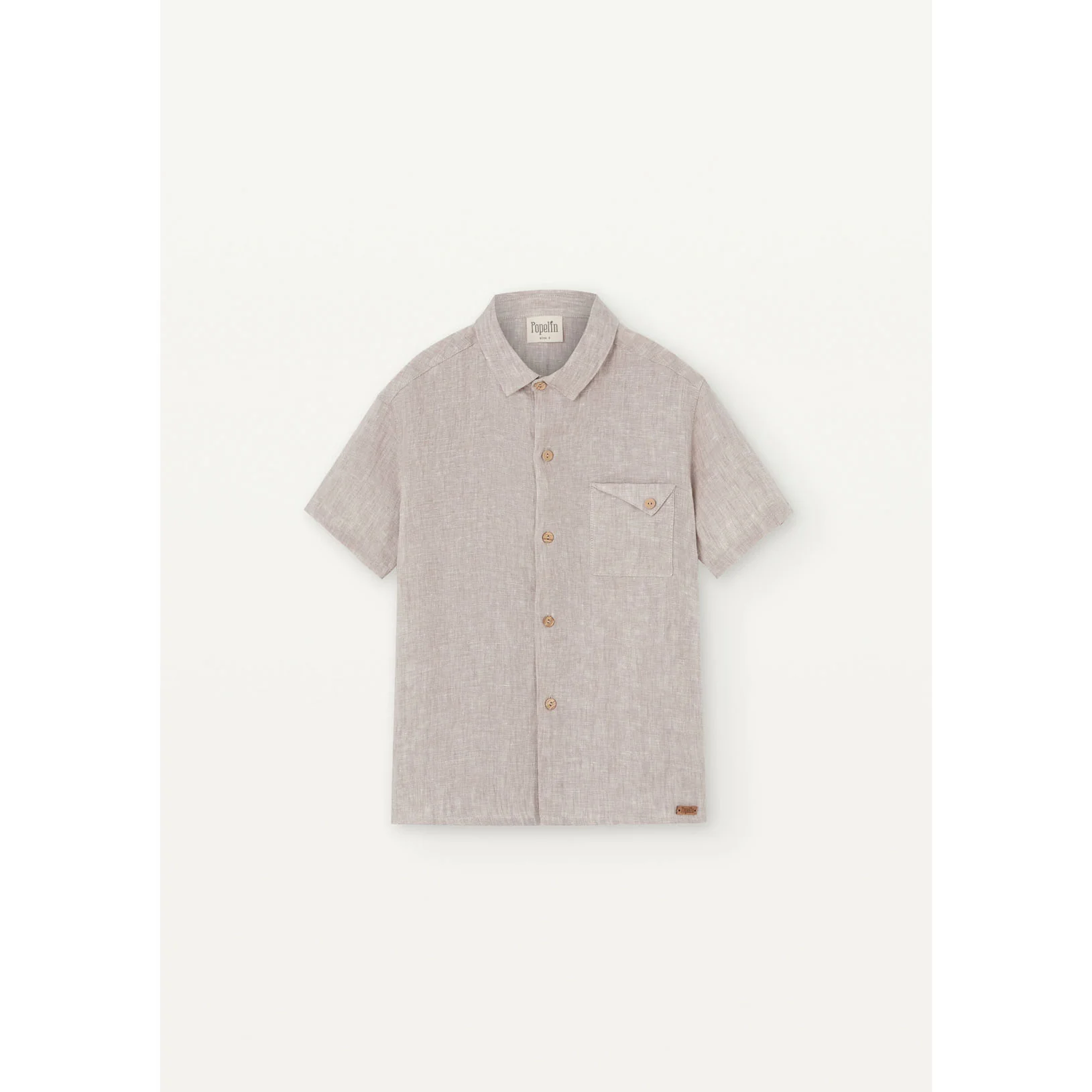 Popelin Sand Linen Shirt