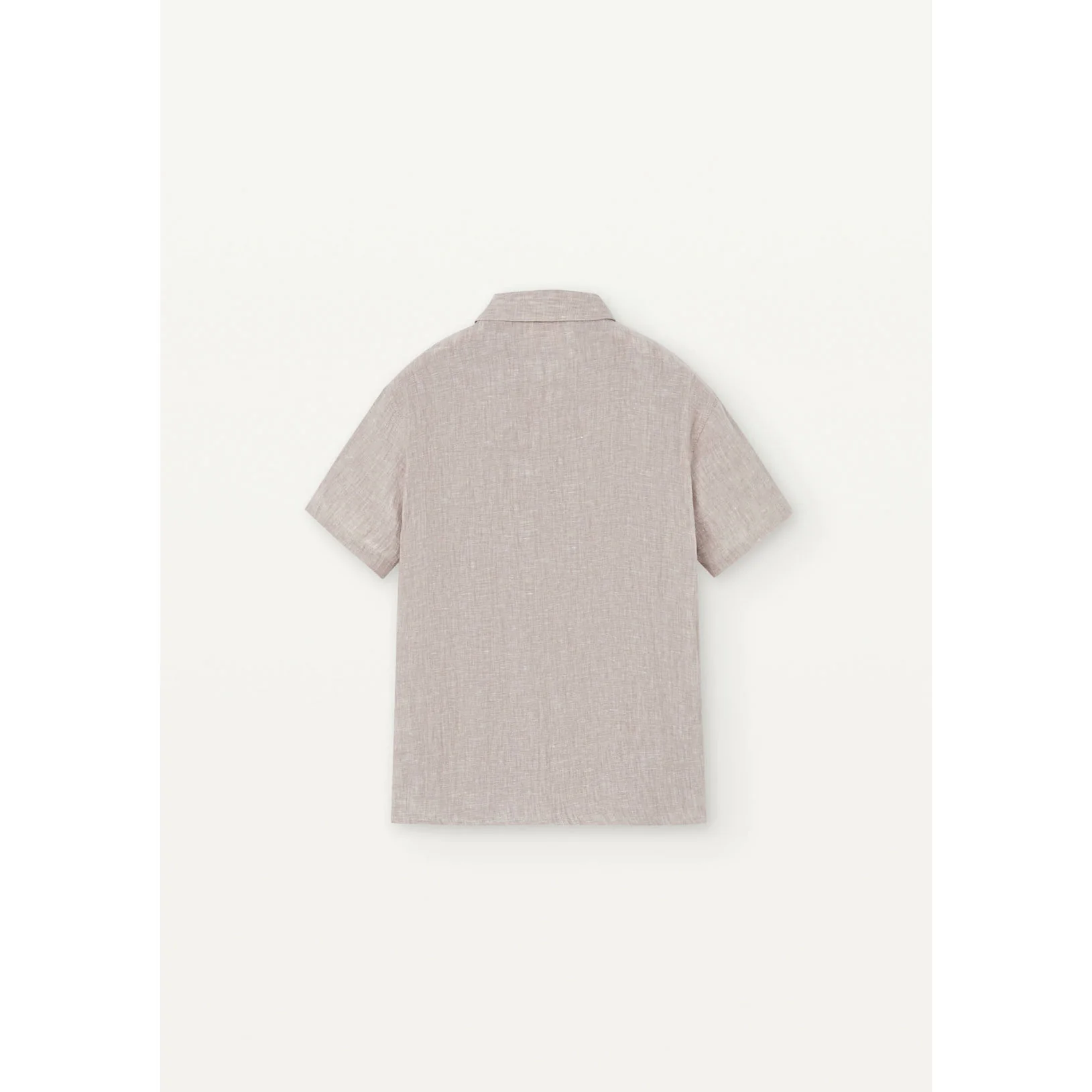 Popelin Sand Linen Shirt - Image 3