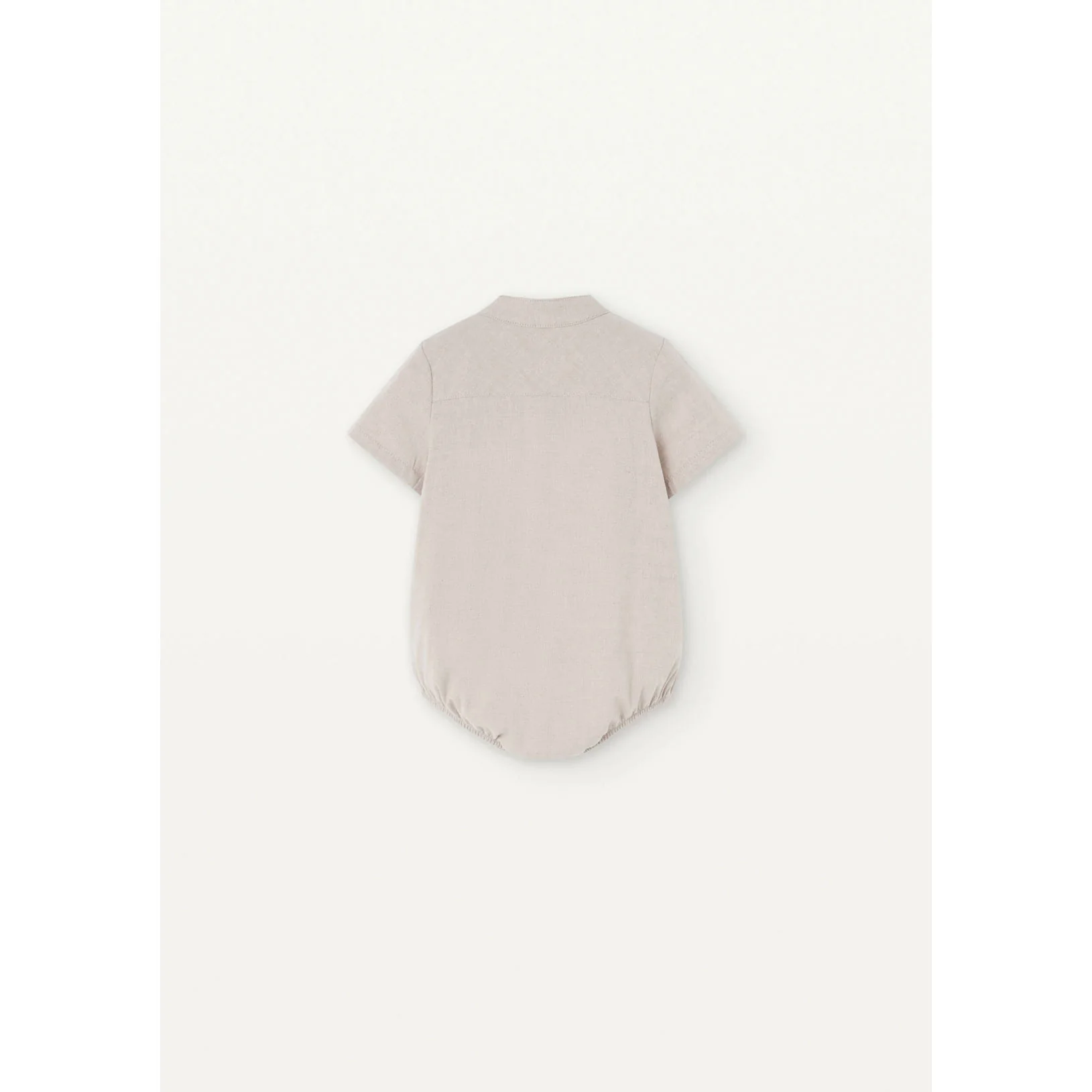 Popelin Sand Shirt Romper - Image 2
