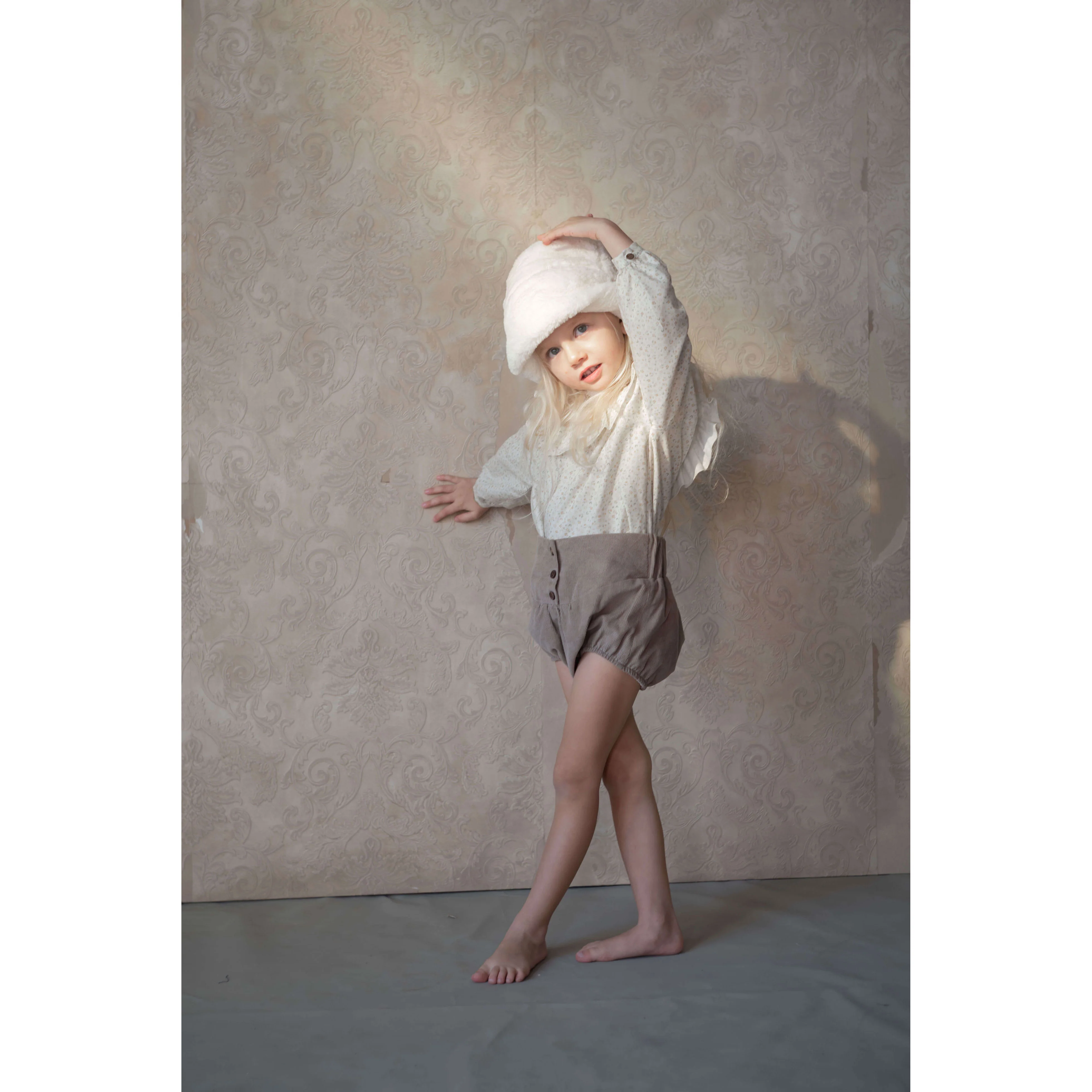 Popelin Taupe Corduroy Bloomer - Image 2