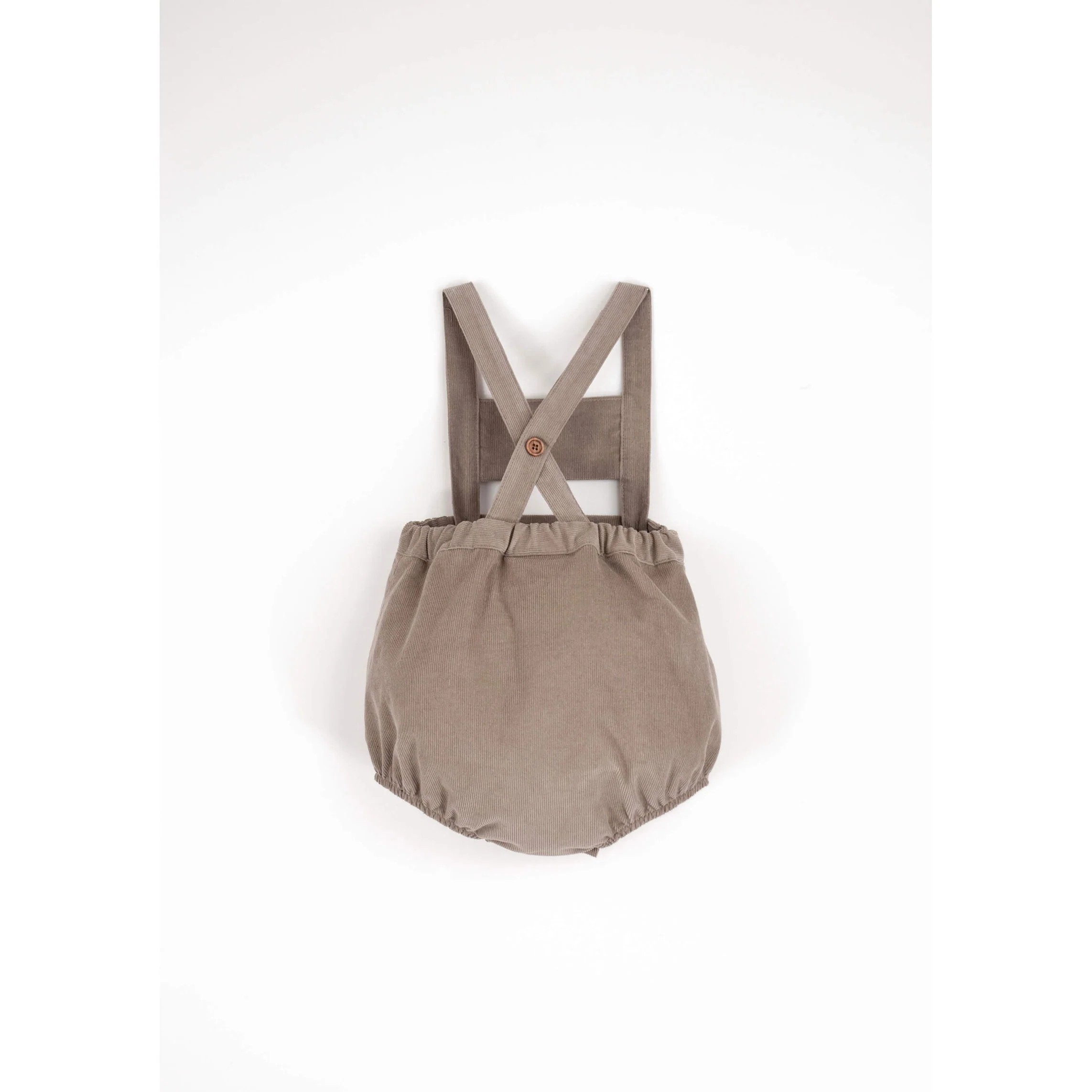 Popelin Taupe Corduroy Romper - Image 3