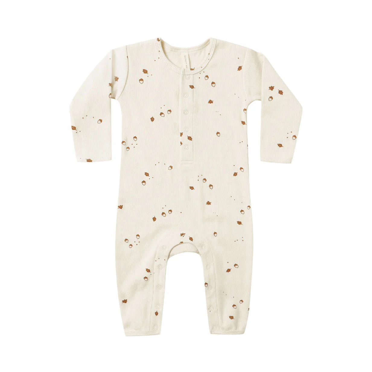 Quincy Mae Acorn Ribbed Baby Jumpsuit