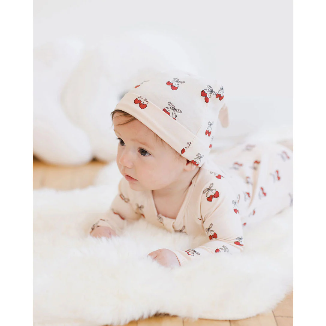 Quincy Mae Antique Mon Amour Bamboo Zip Footie - Image 2