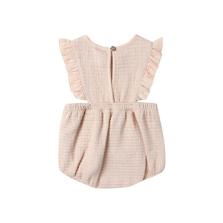 Quincy Mae Antique Ruffle Bubble Romper - Image 3