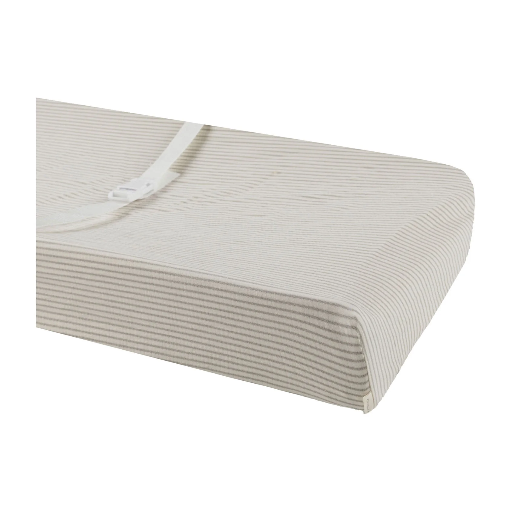 Quincy Mae Basil Stripe Changing Pad Cover