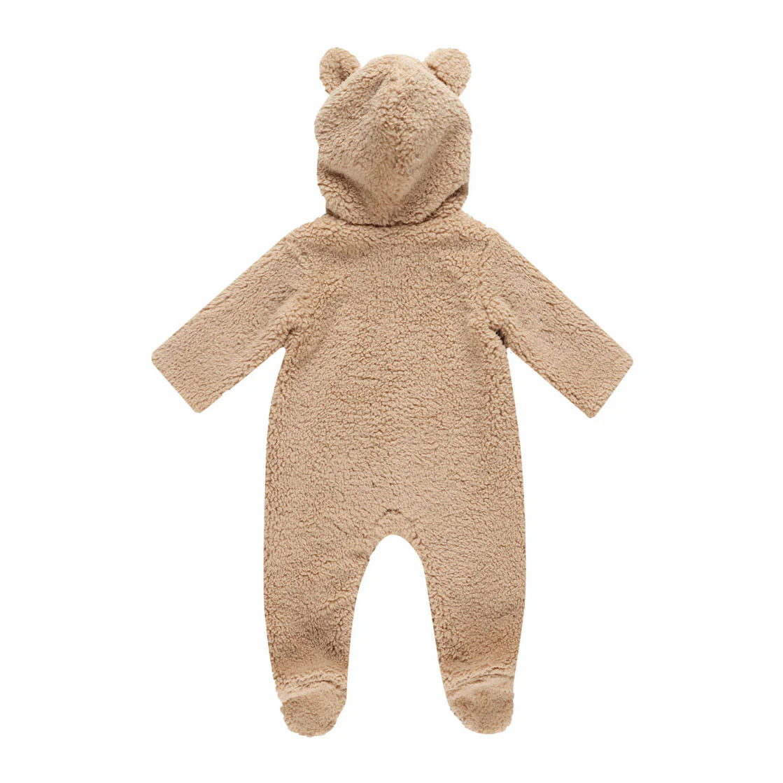 Quincy Mae Beige Bear Jumpsuit - Image 2