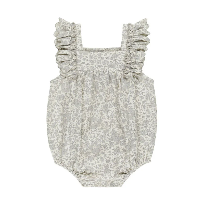 Quincy Mae Blue Blossom Maya Romper