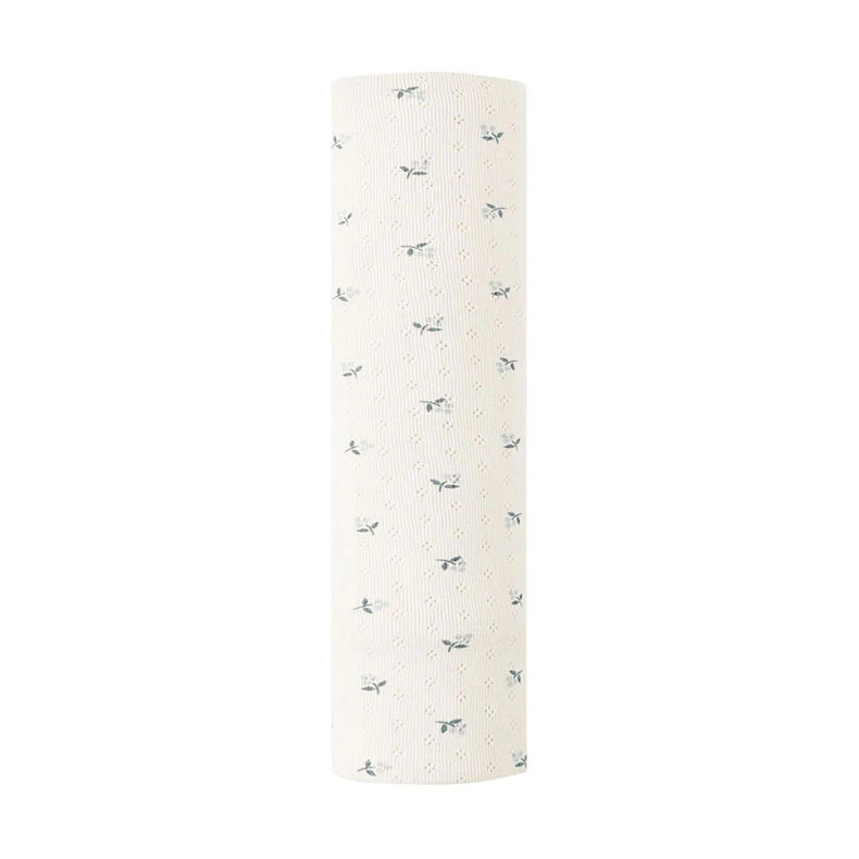 Quincy Mae Blue Ditsy Pointelle Baby Blanket