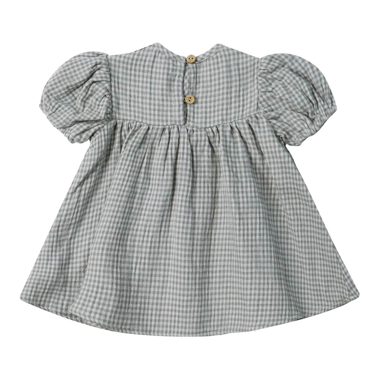 Quincy Mae Blue Gingham Carina Dress - Image 2