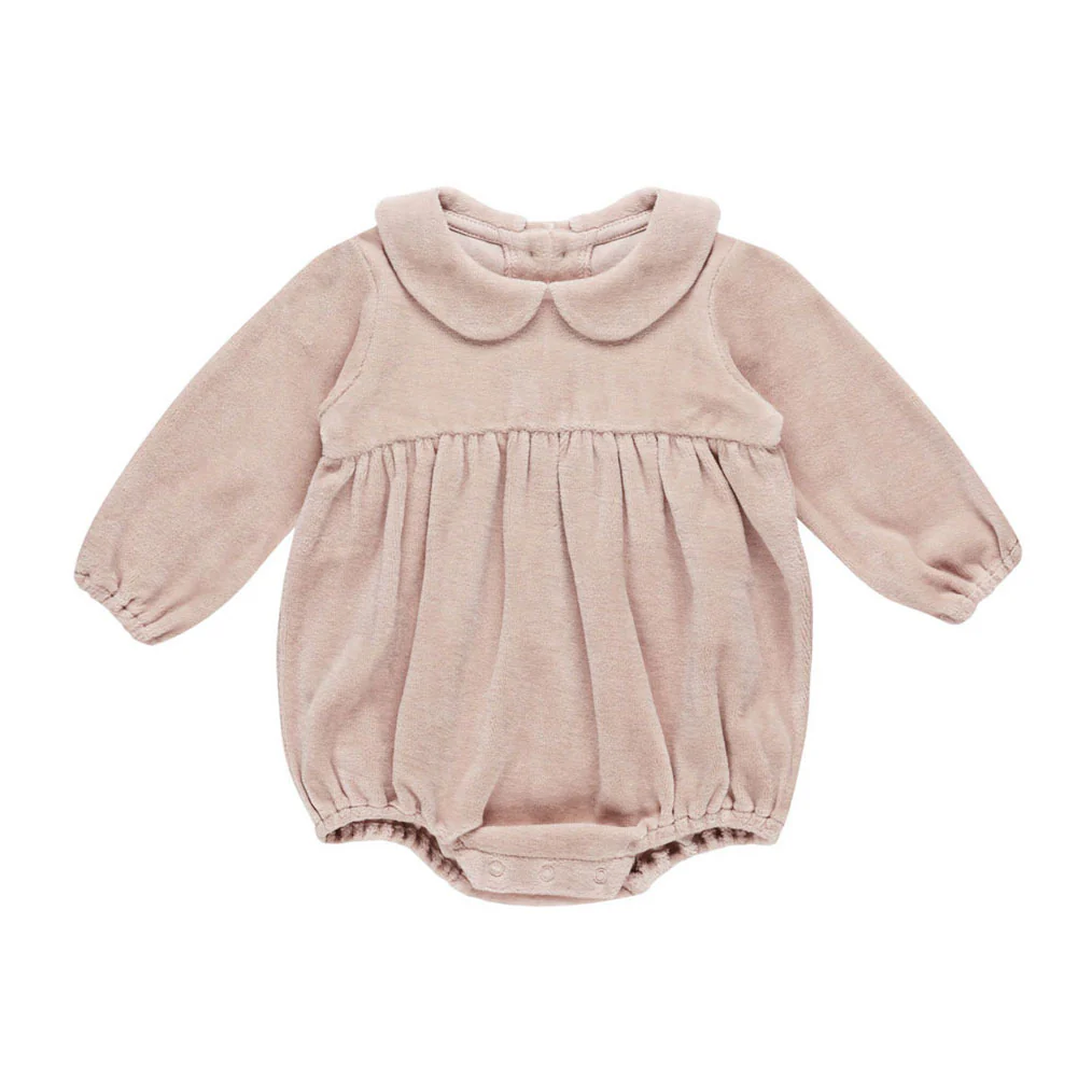 Quincy Mae Blush Peter Pan Romper