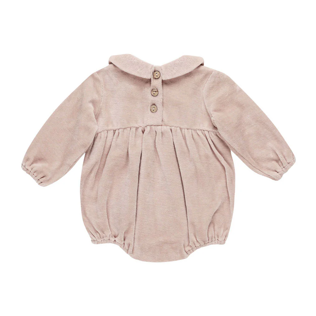 Quincy Mae Blush Peter Pan Romper - Image 2