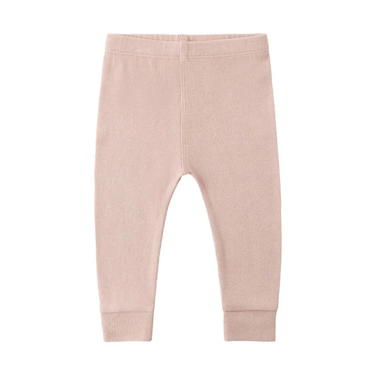 Quincy Mae Blush Ribbed Legging