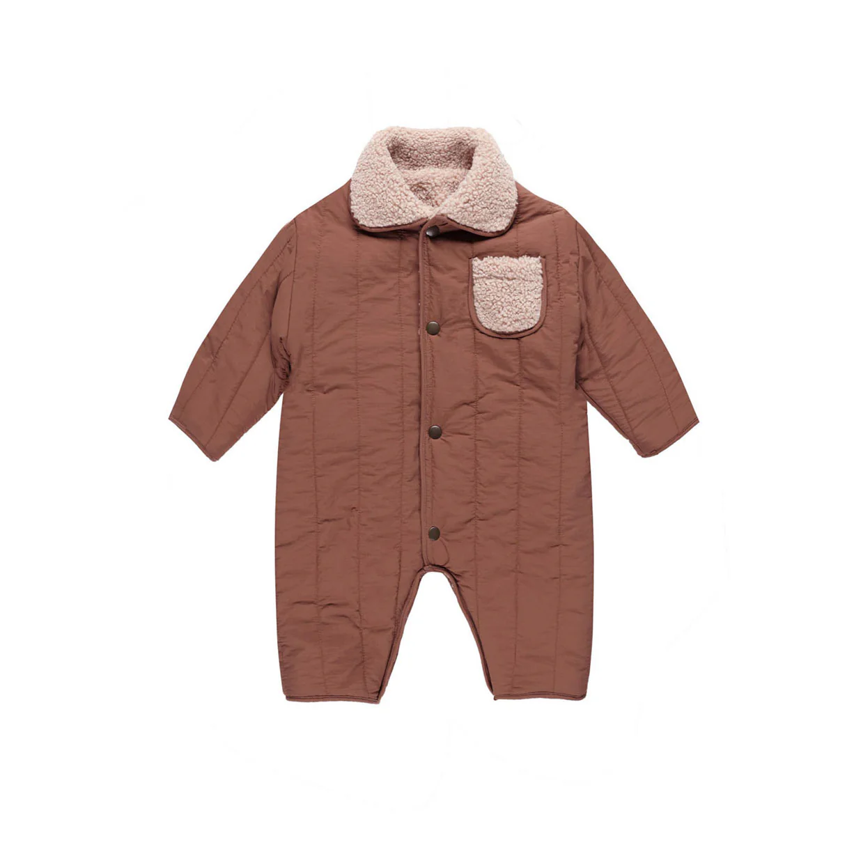Quincy Mae Blush Shearling jumpsuit - Image 3
