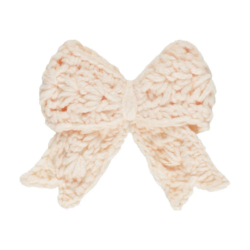 Quincy Mae Bubble Gum Crochet Bow