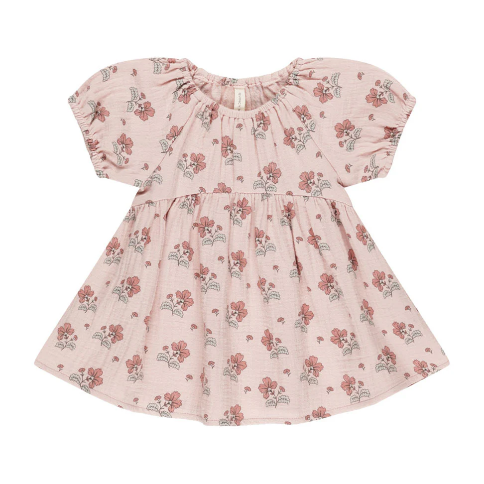 Quincy Mae Bubble Gum Vintage Floral Bella Dress