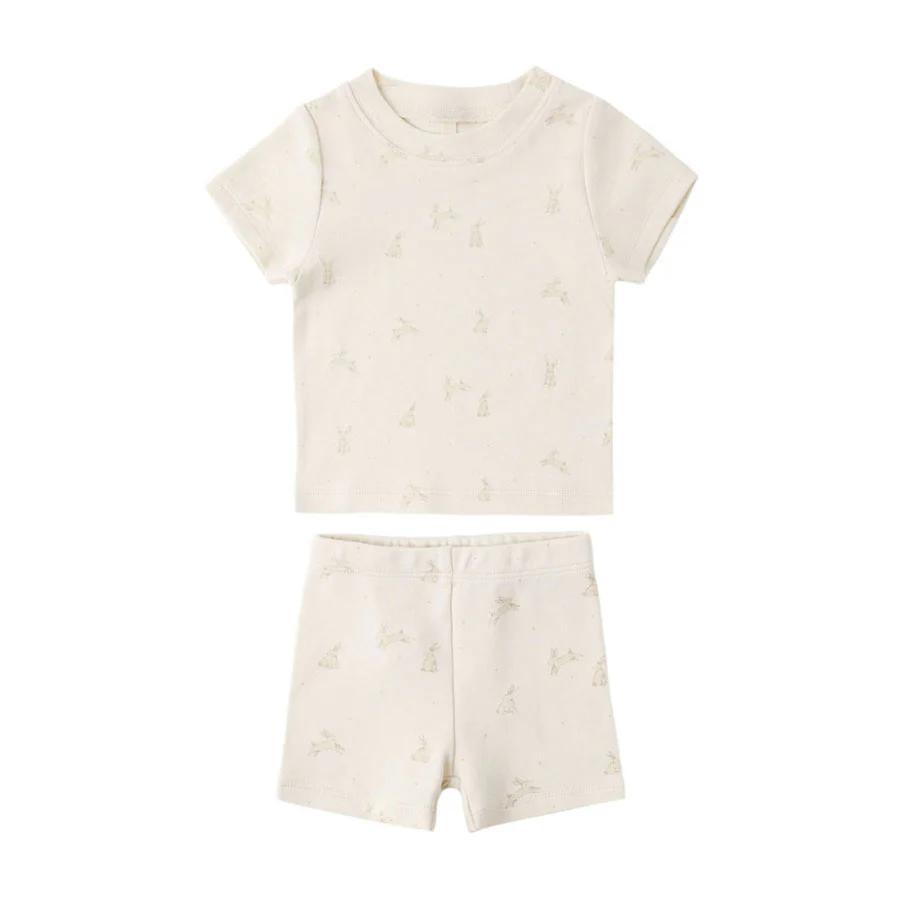 Quincy Mae Bunnies Summer Pajama Set