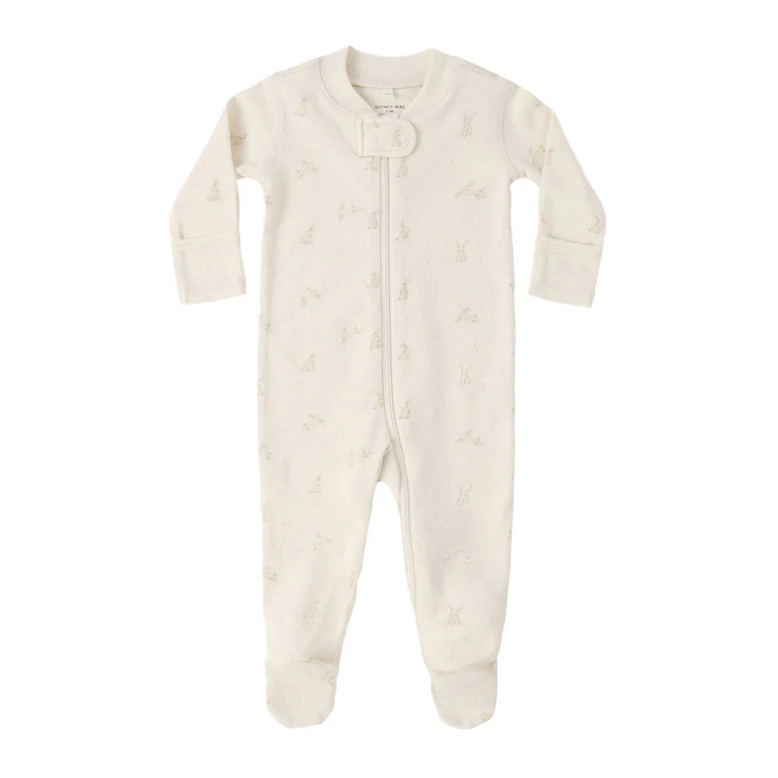 Quincy Mae Bunnies Zip Long Sleeve Sleeper Footie