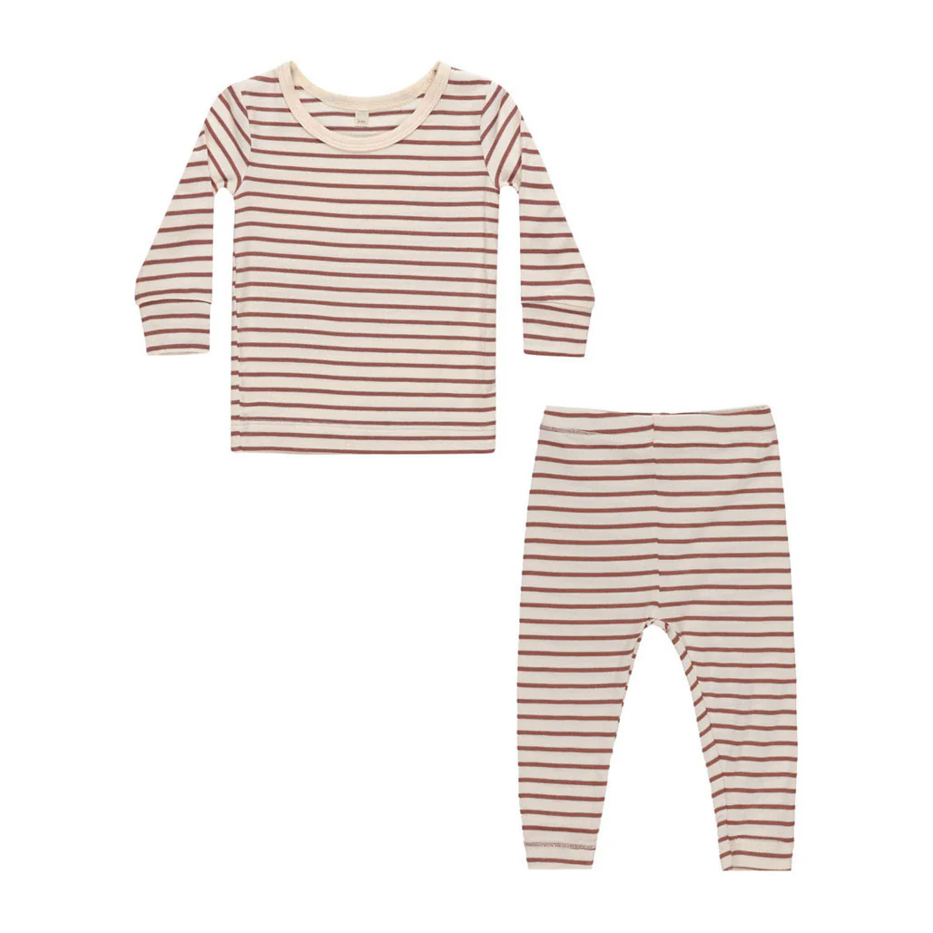 Quincy Mae Candy Stripe Bamboo Pajama Set