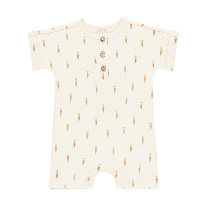 Quincy Mae Carrots Short Sleeve One-Piece