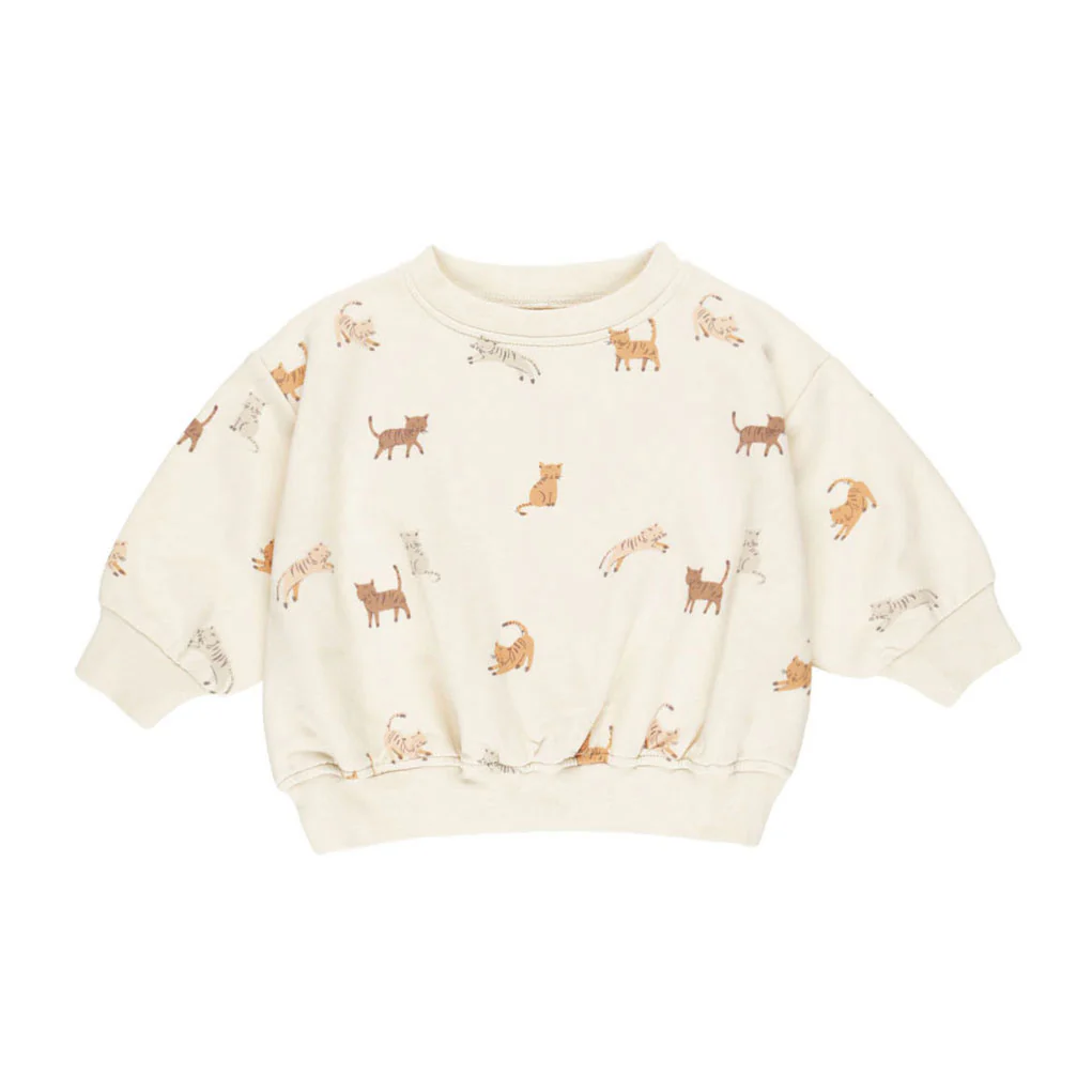 Quincy Mae Cats Relaxed Sweatshirt