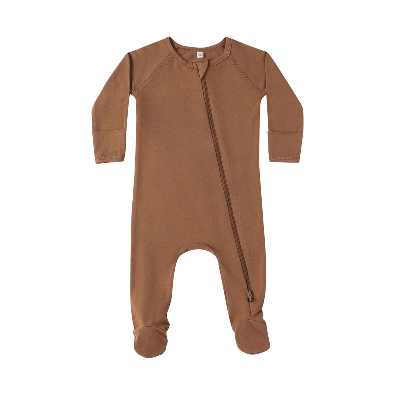 Quincy Mae Cedar Bamboo Zip Footie