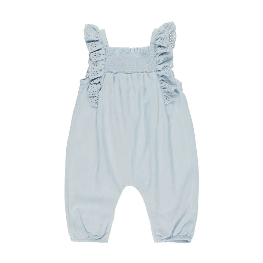 Quincy Mae Chambray Nova Romper - Image 2