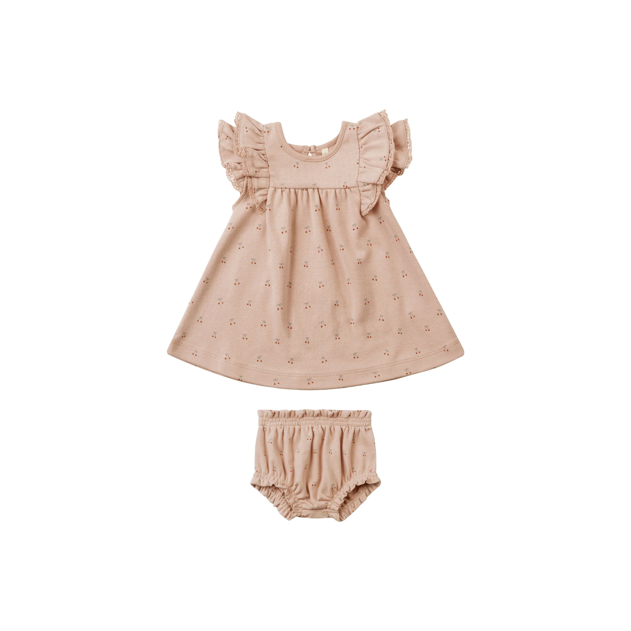 Quincy Mae Cherries Flutter Dress - Image 3
