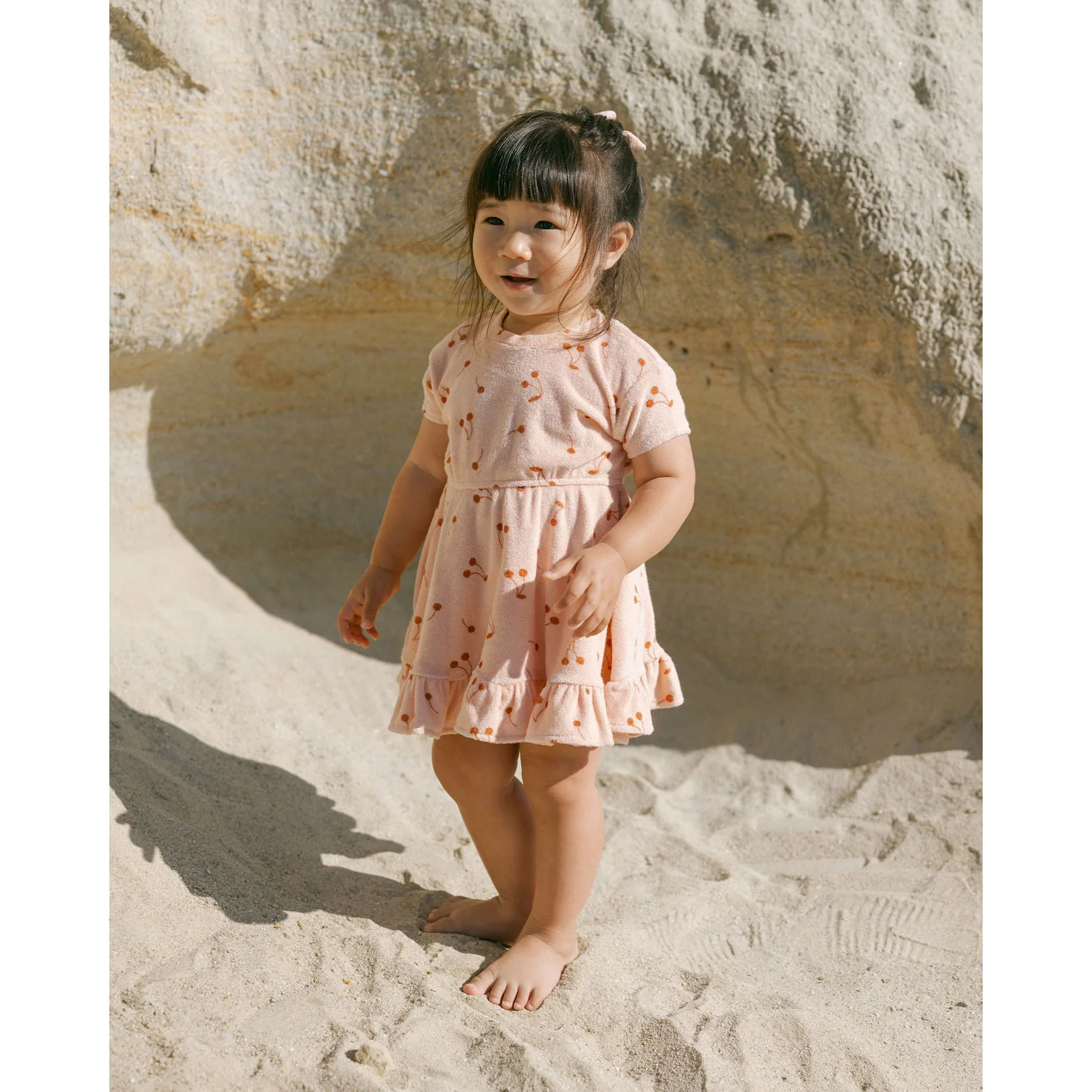 Quincy Mae Cherries Terry Dress - Image 2