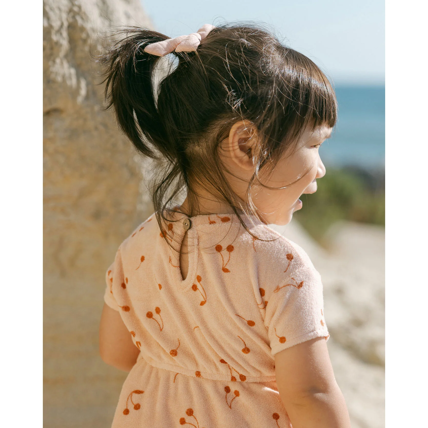 Quincy Mae Cherries Terry Dress - Image 3