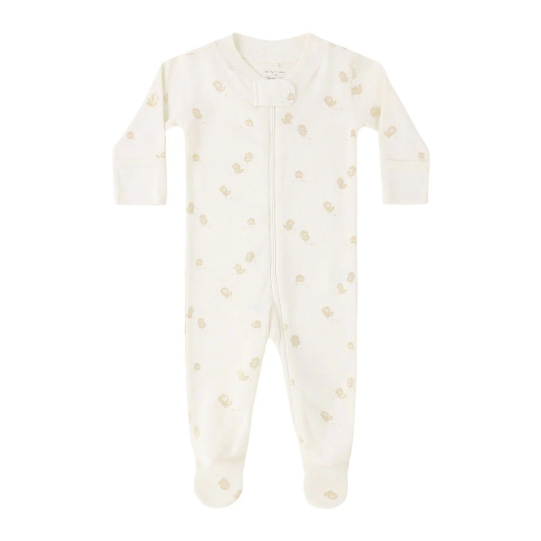 Quincy Mae Chicks Zip Long Sleeve Sleeper Footie
