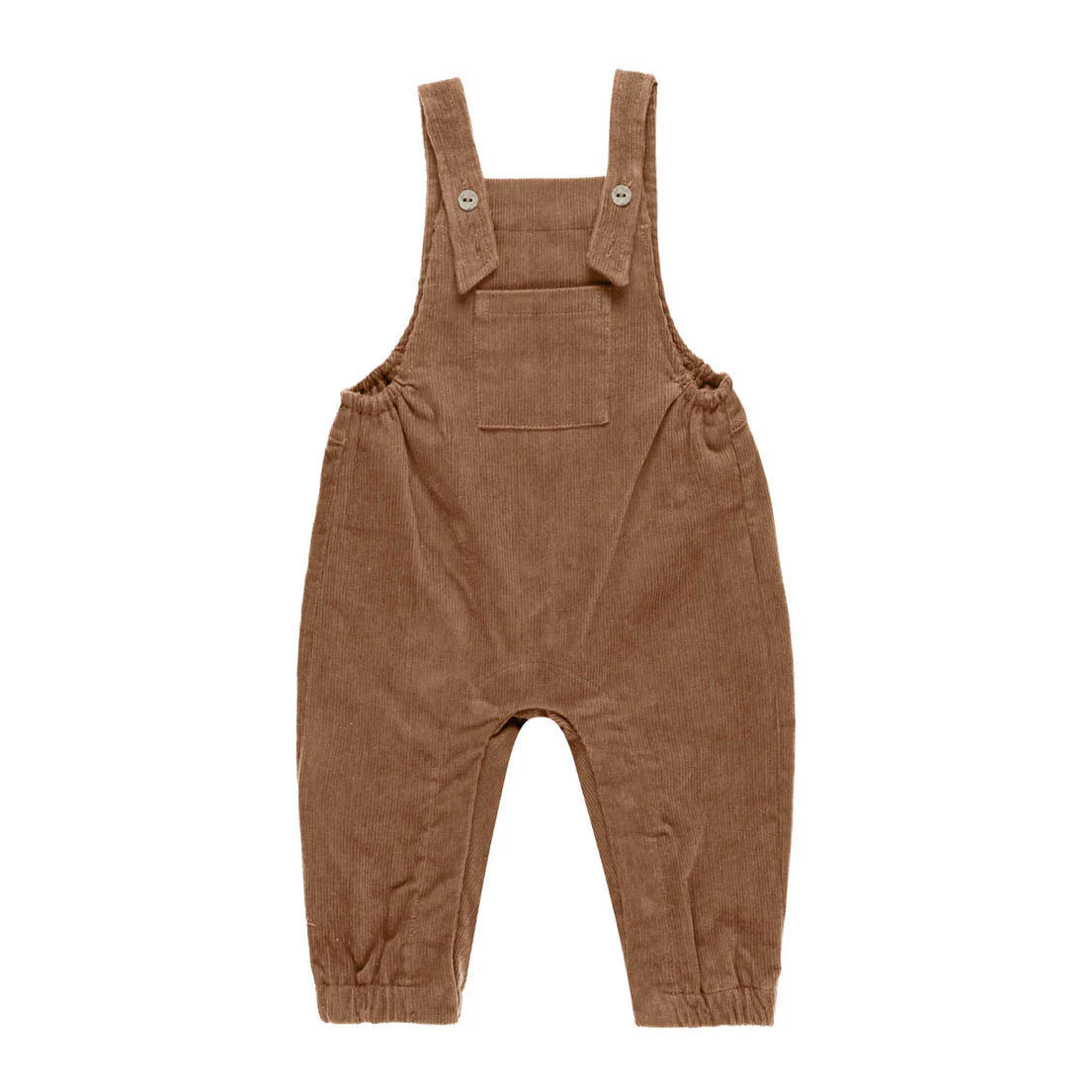 Quincy Mae Cinnamon Cordouroy Baby Overalls