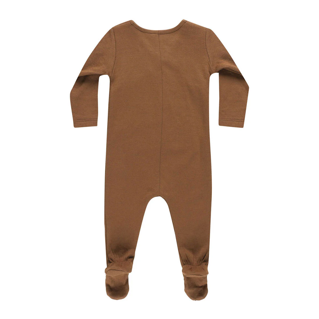 Quincy Mae Cinnamon Pointelle Wrap Footie - Image 2