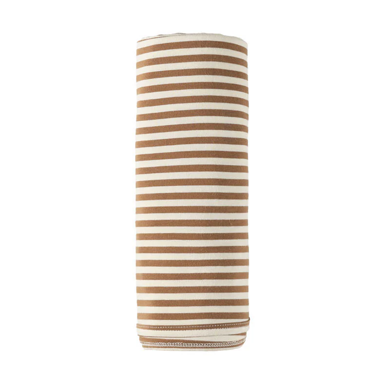 Quincy Mae Cinnamon Stripe Swaddle