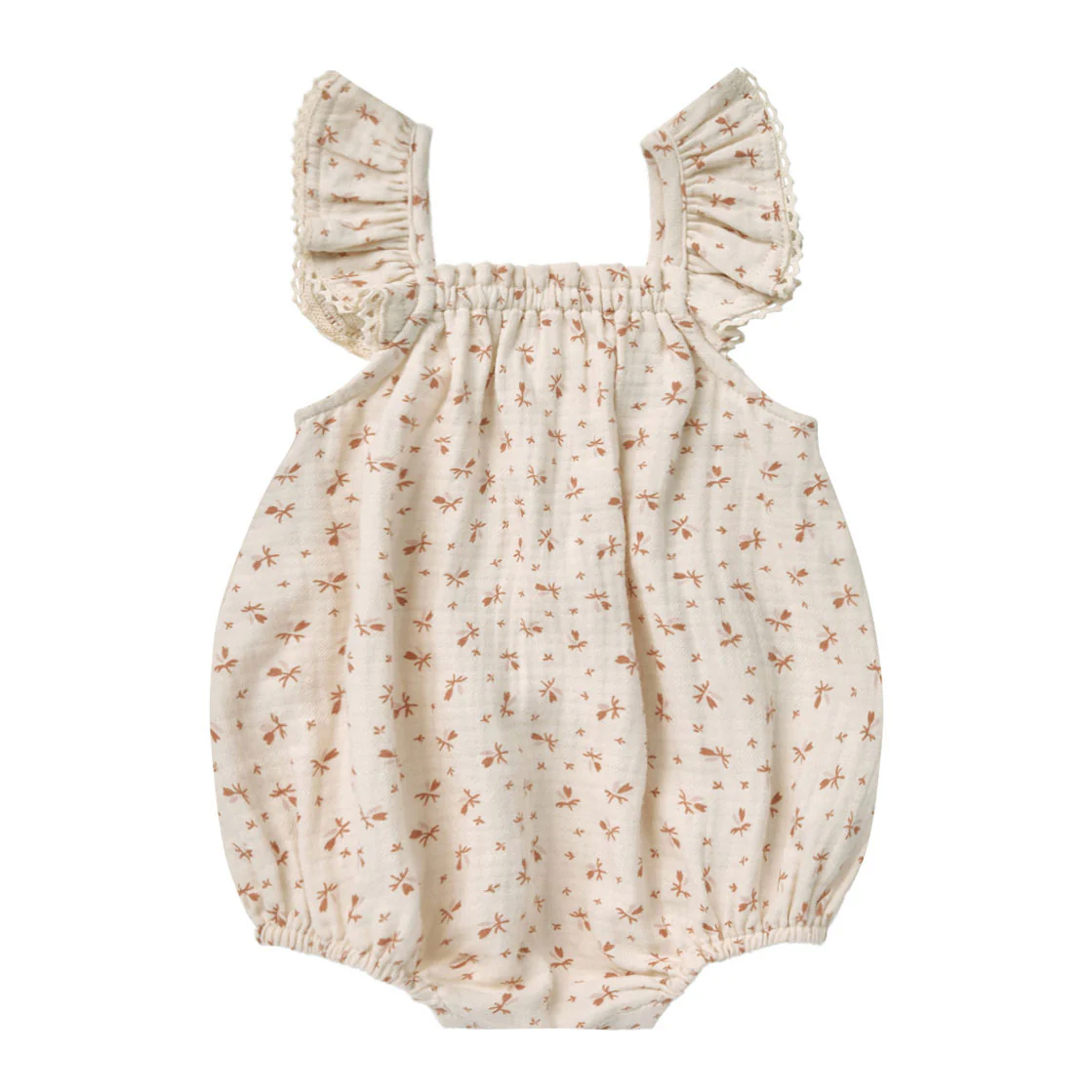 Quincy Mae Clay Ditsy Bonnie Romper
