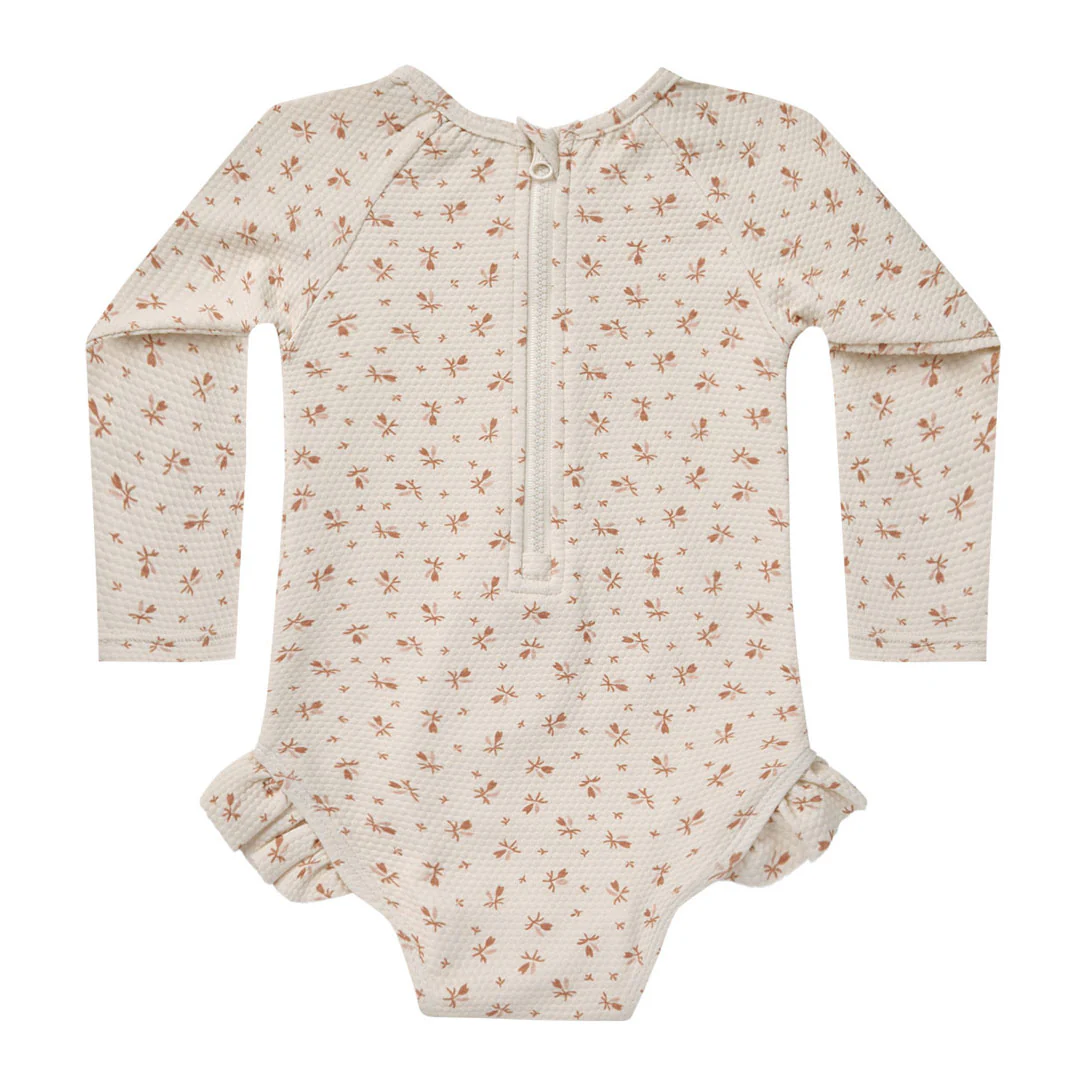 Quincy Mae Clay Ditsy Olivia Rashguard One-Piece - Image 2
