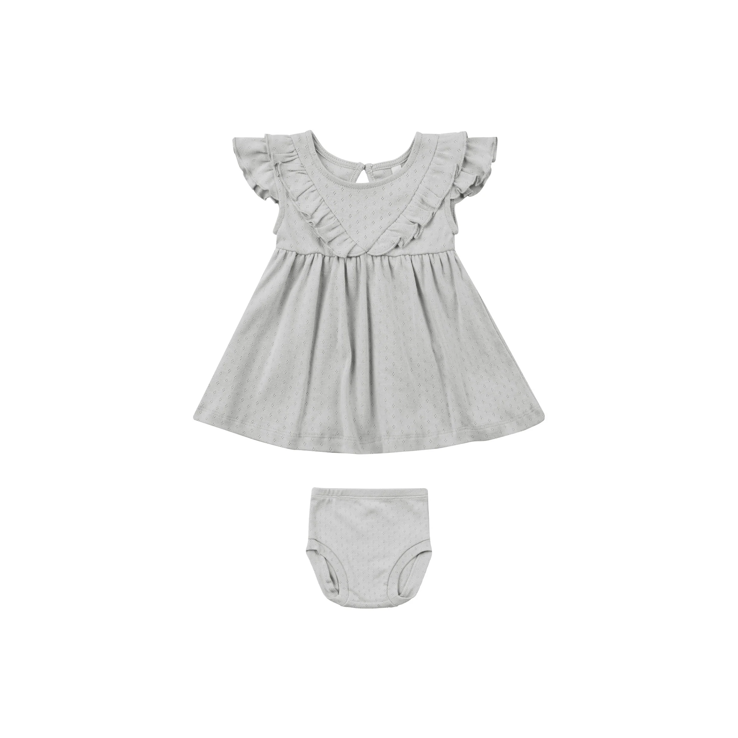 Quincy Mae Cloud Sleeveless Ruffle V Dress - Image 2