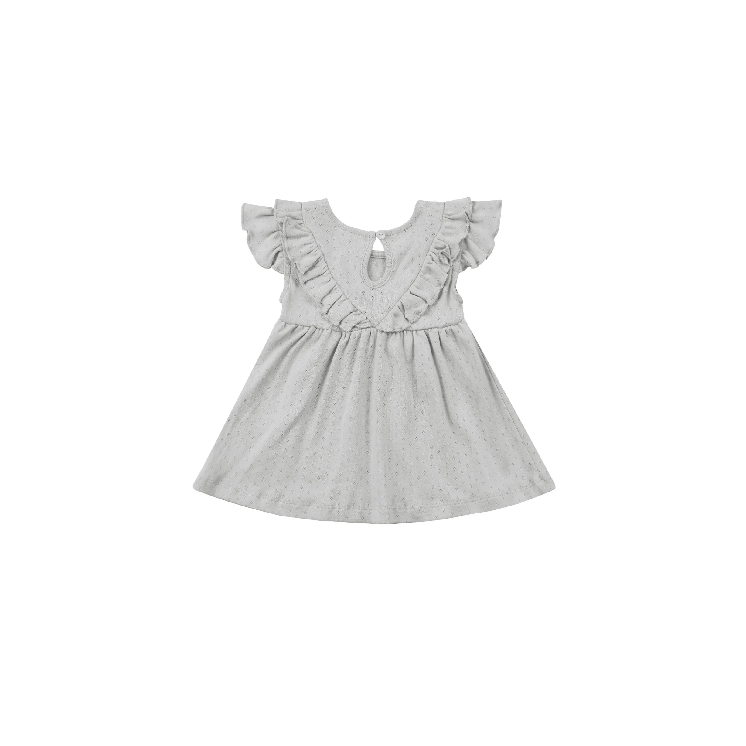 Quincy Mae Cloud Sleeveless Ruffle V Dress - Image 3