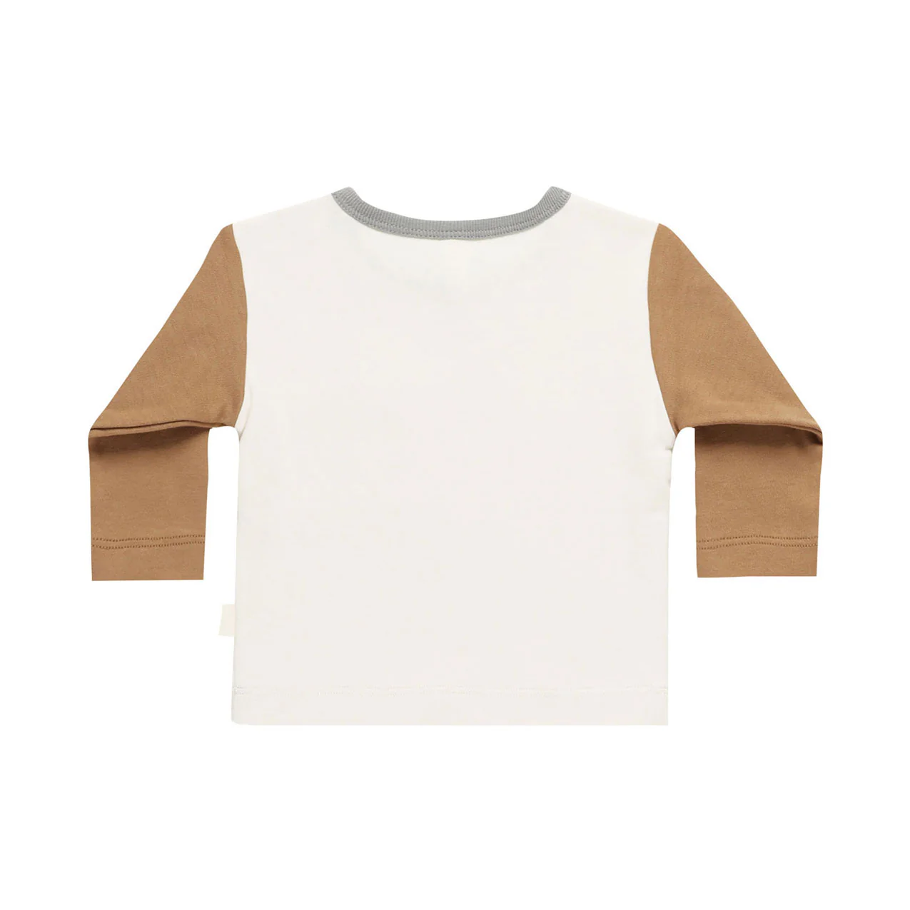 Quincy Mae Color Block Long Sleeve Pocket Tee - Image 3