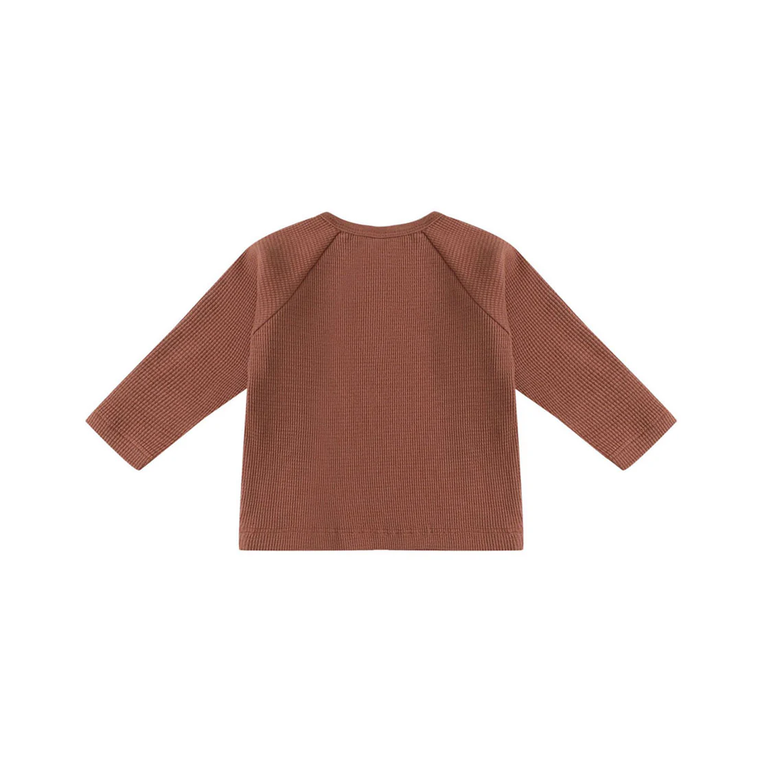 Quincy Mae Cranberry Henley Knit Top - Image 2