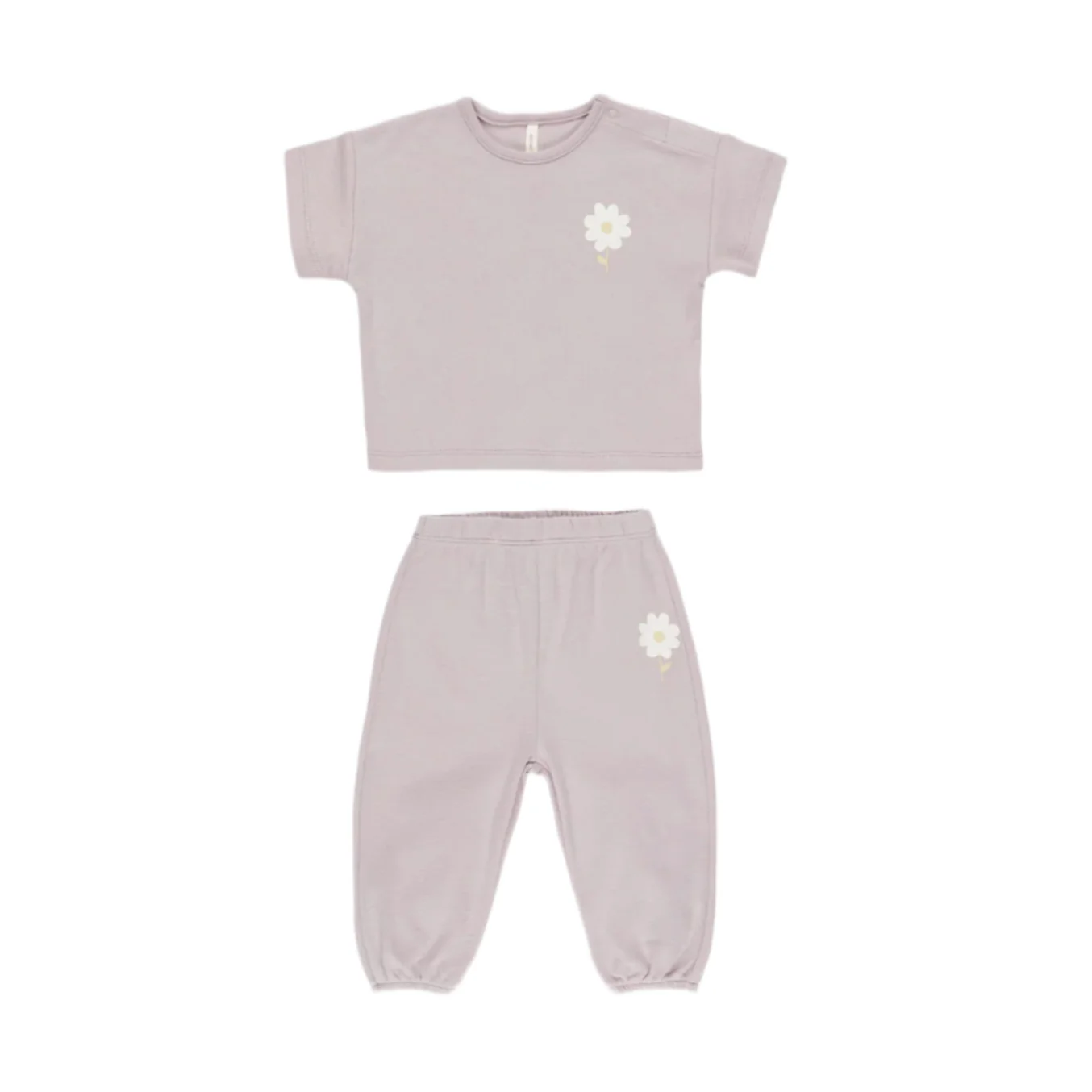 Quincy Mae Daisy Jersey Tee + Pant Set